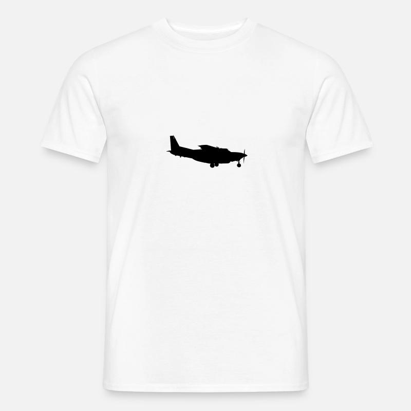 Flugzeug - Männer T-Shirt - Weiß