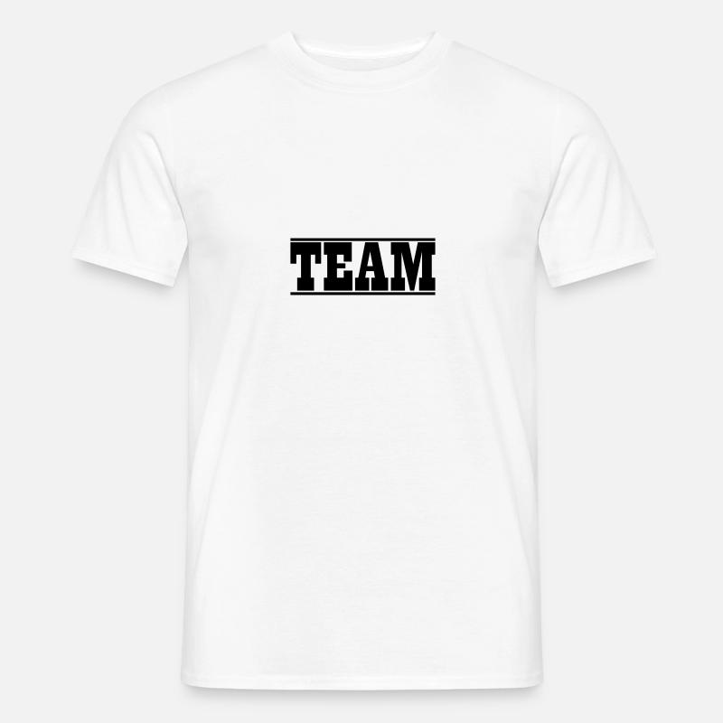 Team Design - Männer T-Shirt - Weiß
