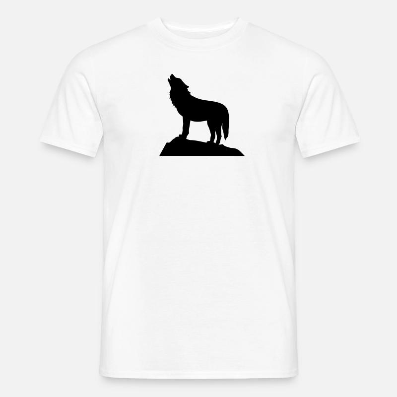 Wolf - Men’s T-shirt - white
