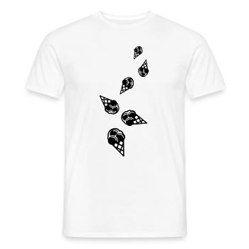 Icône d’icône de glace - T-shirt homme - blanc - Devant - AI Model Male 178 dark (178cm)