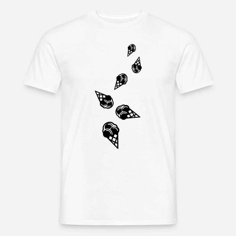 Eis Icon Symbol - Männer T-Shirt - Weiß