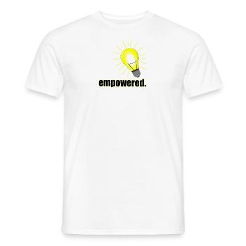 empowered - Männer T-Shirt - Weiß - Vorne - AI Model Male 178 dark (178cm)