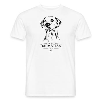 Dalmatian Dad Hunde Hund Dalmatiner Wilsigns - Männer T-Shirt - Weiß - Vorne - AI Model Male 178 dark (178cm)