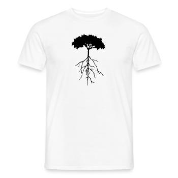 racine de l'arborescence - T-shirt homme - blanc - Devant - AI Model Male 178 dark (178cm)