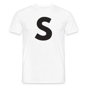 S - Männer T-Shirt - Weiß - Vorne - AI Model Male 178 dark (178cm)
