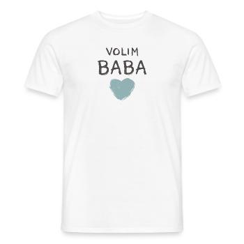 Volim Baba zahnig blau - Männer T-Shirt - Weiß - Vorne - AI Model Male 178 dark (178cm)
