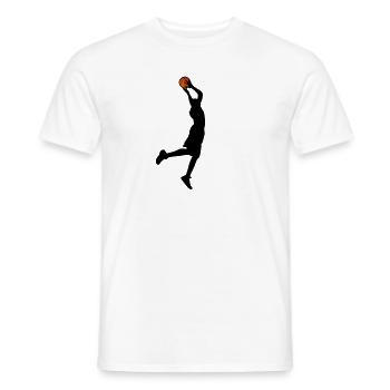 Basketball - Männer T-Shirt - Weiß - Vorne - AI Model Male 178 dark (178cm)