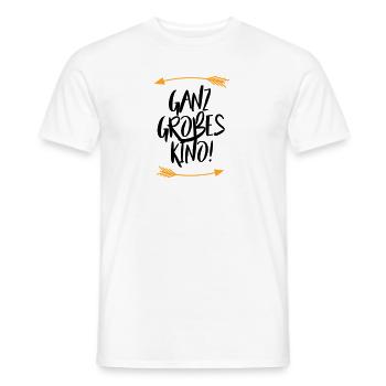 Sprüche Ganz großes Kino - Männer T-Shirt - Weiß - Vorne - AI Model Male 178 dark (178cm)