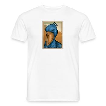 Shoebill Bird Ornithologist Forest I Gift - Men's T-Shirt - white - Front - AI Model Male 178 dark (178cm)