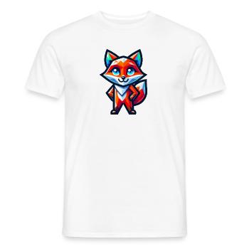 Fuchs Tier Wald Rotfuchs Wildnis Design - Männer T-Shirt - Weiß - Vorne - AI Model Male 178 dark (178cm)