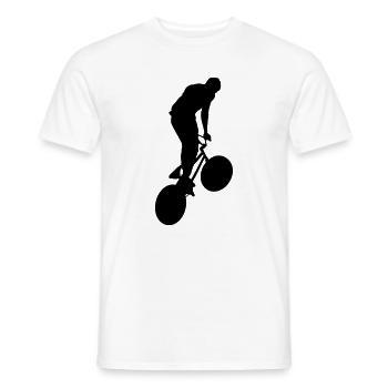 BMX Bike - Männer T-Shirt - Weiß - Vorne - AI Model Male 178 dark (178cm)