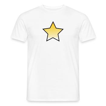 STAR. STAR. STERNE. PARTY. JAHRESTAG. WEIHNACHTEN - Männer T-Shirt - Weiß - Vorne - AI Model Male 178 dark (178cm)