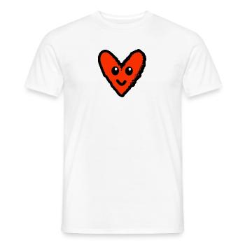 VALENTINE'S DAY. Bachelorette party. I LOVE YOU. I LOVE YOU. LOVE - Men's T-Shirt - white - Front - AI Model Male 178 dark (178cm)