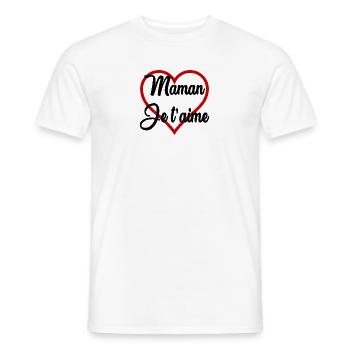 MAMA. MUTTERTAG. SCHÖNEN MUTTERTAG - Männer T-Shirt - Weiß - Vorne - AI Model Male 178 dark (178cm)