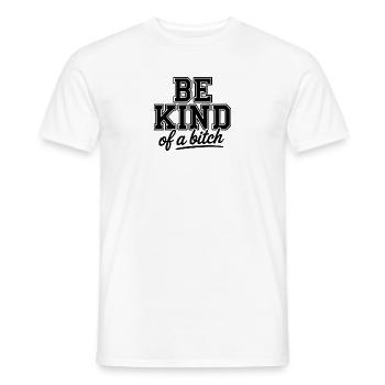 T-Shirt mit beleidigendem humorvollem Motiv - Männer T-Shirt - Weiß - Vorne - AI Model Male 178 dark (178cm)