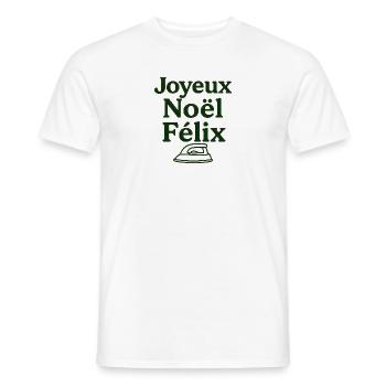 Frohe Weihnachten Felix - Männer T-Shirt - Weiß - Vorne - AI Model Male 178 dark (178cm)