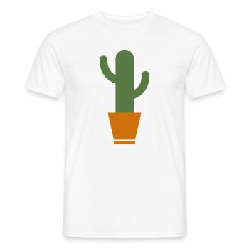 Kaktus - Männer T-Shirt - Weiß - Vorne - AI Model Male 178 dark (178cm)