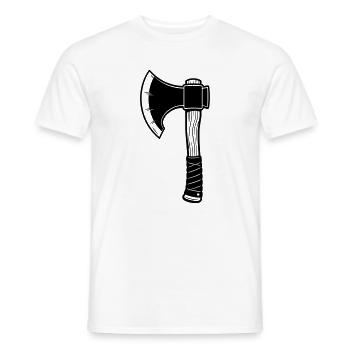 Battle axe - Men's T-Shirt - white - Front - AI Model Male 178 dark (178cm)