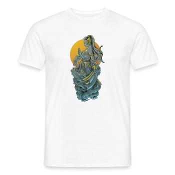 Illustration de l’arc de la Déesse Guerrière - T-shirt homme - blanc - Devant - AI Model Male 178 dark (178cm)