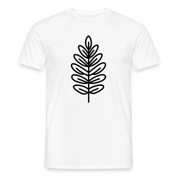 Fossiler Farn, Fossil, Farn, prähistorisch, - Männer T-Shirt - Weiß - Vorne - AI Model Male 178 dark (178cm)