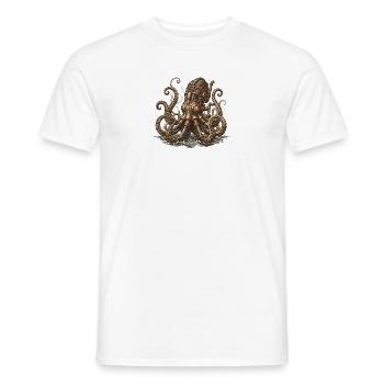 Octopus Steampunk Einfallsreichtum - Männer T-Shirt - Weiß - Vorne - AI Model Male 178 dark (178cm)