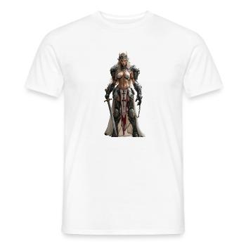 TEMPLERIN - Männer T-Shirt - Weiß - Vorne - AI Model Male 178 dark (178cm)