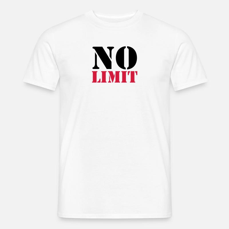 No Limit - Männer T-Shirt - Weiß
