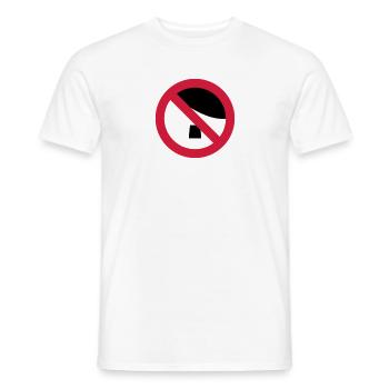 Anti Nazi - Männer T-Shirt - Weiß - Vorne - AI Model Male 178 dark (178cm)