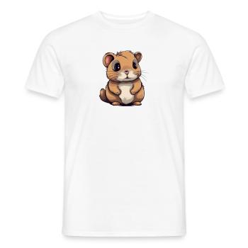 Hamster Haustier - Männer T-Shirt - Weiß - Vorne - AI Model Male 178 dark (178cm)