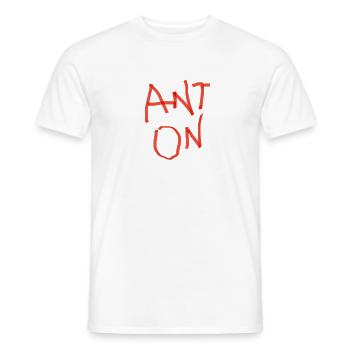 Anton - Männer T-Shirt - Weiß - Vorne - AI Model Male 178 dark (178cm)