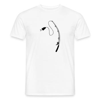 Sport Fisher - Männer T-Shirt - Weiß - Vorne - AI Model Male 178 dark (178cm)