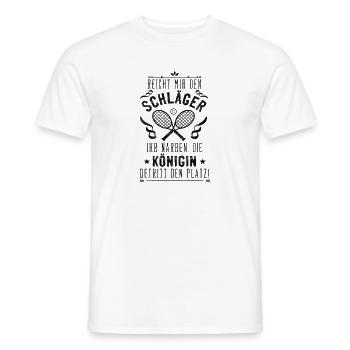 Witziger Tennistrainerin Spruch, Tennis Geschenk - Männer T-Shirt - Weiß - Vorne - AI Model Male 178 dark (178cm)