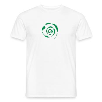 spirale verte - T-shirt homme - blanc - Devant - AI Model Male 178 dark (178cm)