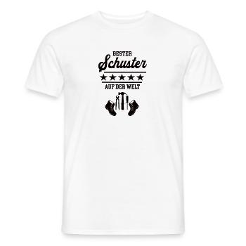 Bester Schuster Weltbester Schuhmacher Schusterei - Männer T-Shirt - Weiß - Vorne - AI Model Male 178 dark (178cm)
