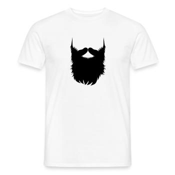 Hipster Beard Vector - Männer T-Shirt - Weiß - Vorne - AI Model Male 178 dark (178cm)