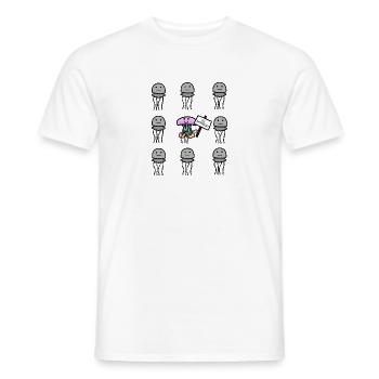 La méduse Be Different - T-shirt homme - blanc - Devant - AI Model Male 178 dark (178cm)