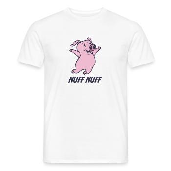 Costume dabbing pig nuff nuff nuff - Men's T-Shirt - white - Front - AI Model Male 178 dark (178cm)
