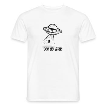 see you later black - Men's T-Shirt - white - Front - AI Model Male 178 dark (178cm)