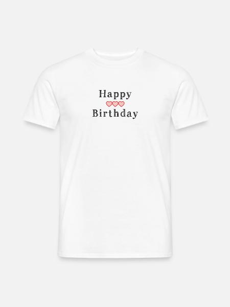 HAPPY BIRTHDAY. ANNIVERSARY. - Men's T-Shirt - white