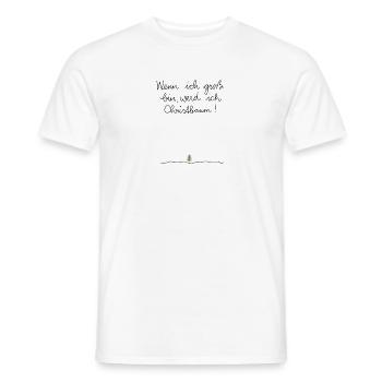 Wenn ich gross bin, werde ich Christbaum - Männer T-Shirt - Weiß - Vorne - AI Model Male 178 dark (178cm)