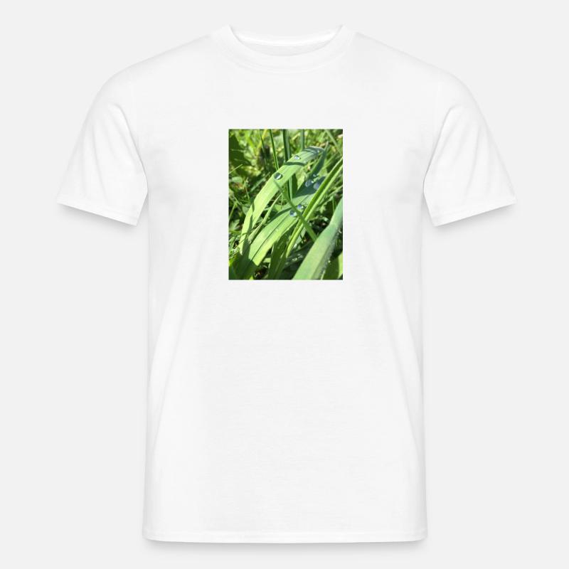 Raindrop - Männer T-Shirt - Weiß