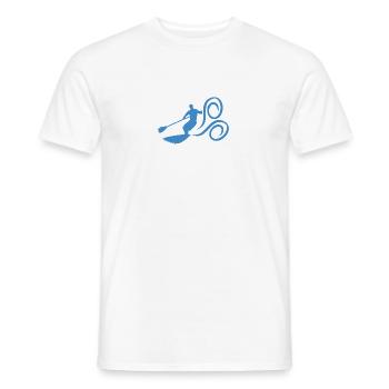 Paddle Surf - Men's T-Shirt - white - Front - AI Model Male 178 dark (178cm)