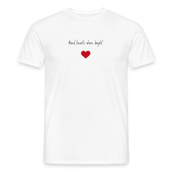 Kind hearts shine bright - Männer T-Shirt - Weiß - Vorne - AI Model Male 178 dark (178cm)