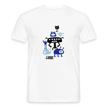 Little Freakz - Men's T-Shirt - white - Front - AI Model Male 178 dark (178cm)