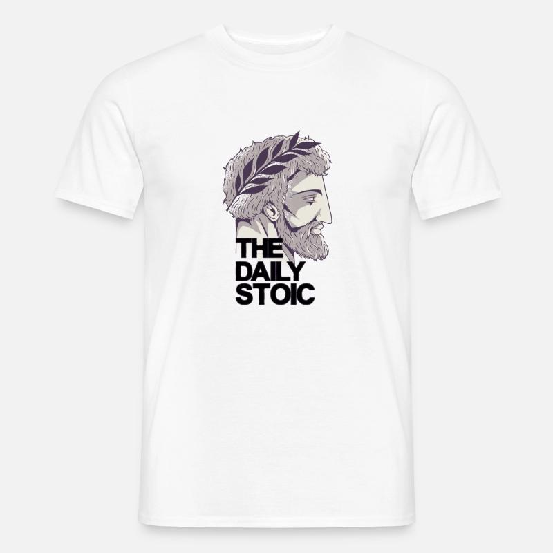 Marcus Aurelius | The daily stoic - Men's T-Shirt - white