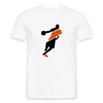 Basket - T-shirt homme - blanc - Devant - AI Model Male 178 dark (178cm)