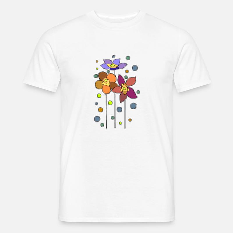 Fleur - T-shirt homme - blanc