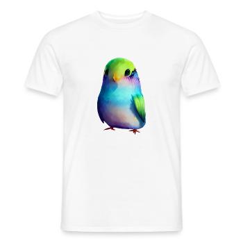 Budgie Bird Owner Bird Cockatiel - Men's T-Shirt - white - Front - AI Model Male 178 dark (178cm)