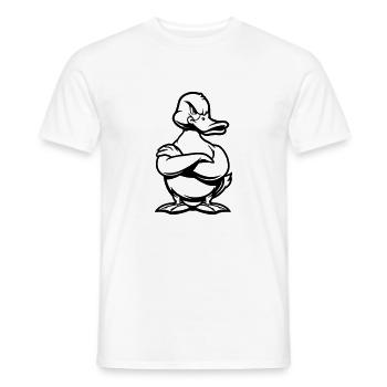 Bande dessinée Duck Duck - T-shirt homme - blanc - Devant - AI Model Male 178 dark (178cm)
