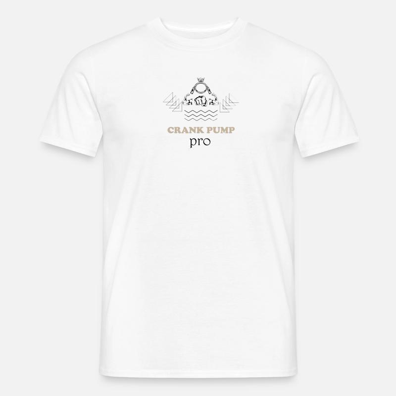 CrankPumpPro - Männer T-Shirt - Weiß